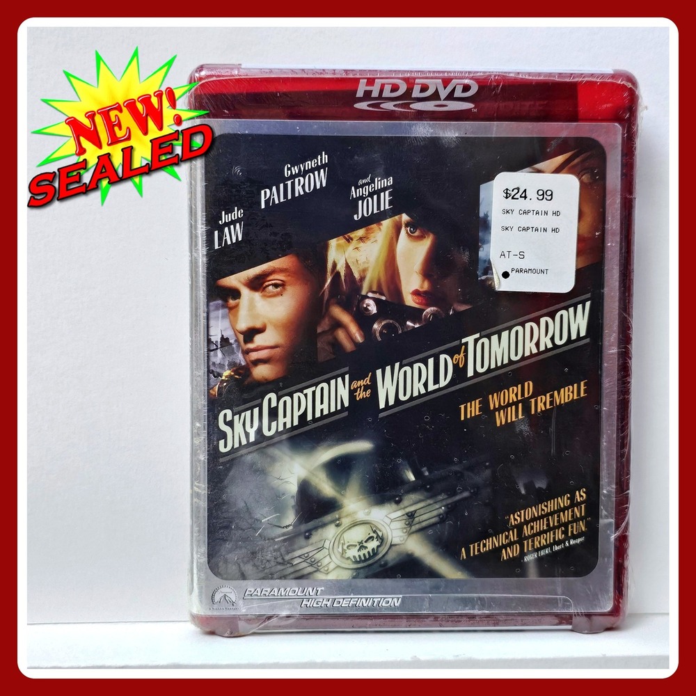 Sky Captain and the World of Tomorrow HD DVD New Sealed Jude Law SciFi Steampunk